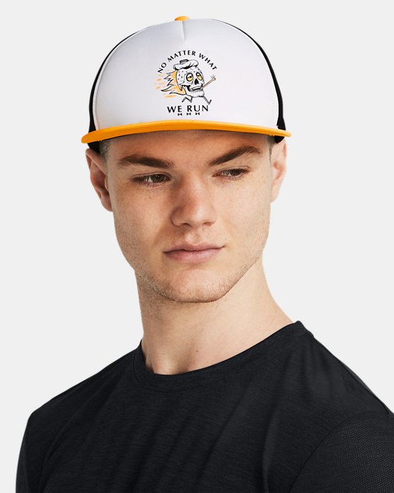 Men's UA Launch Snapback Hat in White image number 2